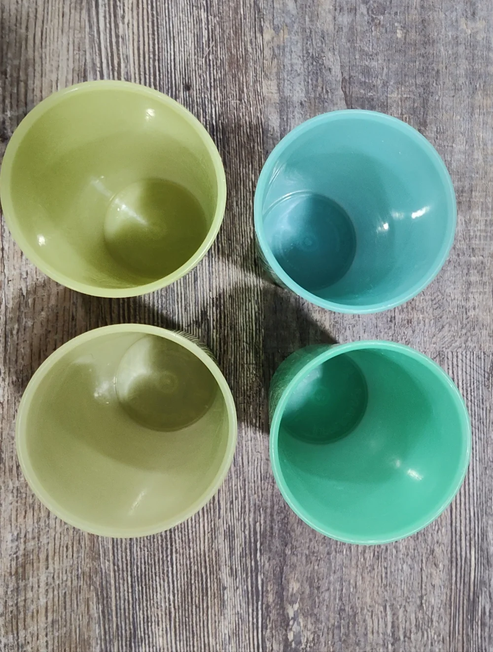 TUPPERWARE #107 Vintage Pastel TUMBLERS 6.5" Beverage Cups 12 Oz. Made In USA - Picture 5 of 9